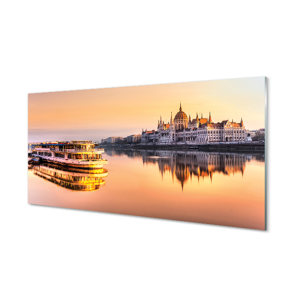 Painel de vidro Navio do mar ocidental