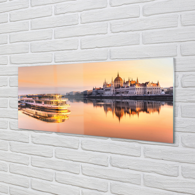 Painel de vidro Navio do mar ocidental