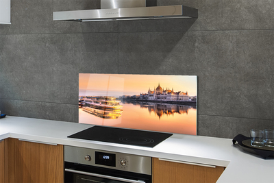 Painel de vidro Navio do mar ocidental