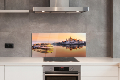 Painel de vidro Navio do mar ocidental