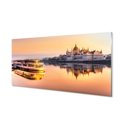 Painel de vidro Navio do mar ocidental