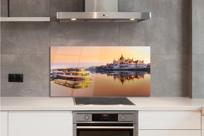 Painel de vidro Navio do mar ocidental