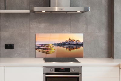 Painel de vidro Navio do mar ocidental