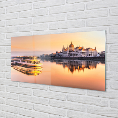 Painel de vidro Navio do mar ocidental