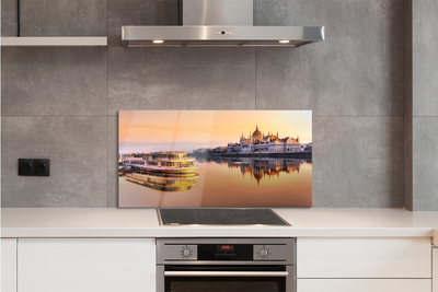 Painel de vidro Navio do mar ocidental