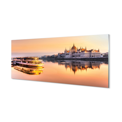 Painel de vidro Navio do mar ocidental