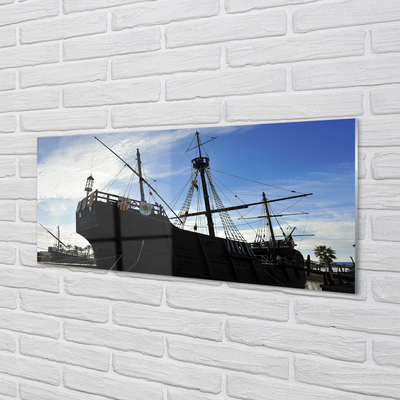 Painel de vidro Navio do Céu