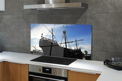 Painel de vidro Navio do Céu