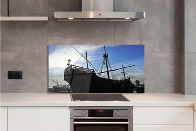 Painel de vidro Navio do Céu