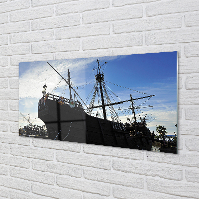 Painel de vidro Navio do Céu