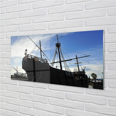 Painel de vidro Navio do Céu