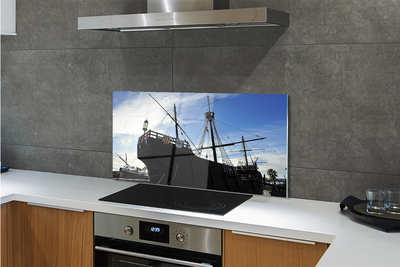 Painel de vidro Navio do Céu