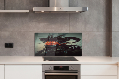 Painel de vidro Uma figura sombria e assustadora