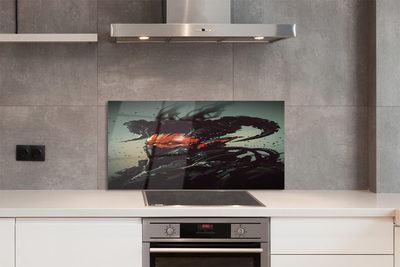 Painel de vidro Uma figura sombria e assustadora