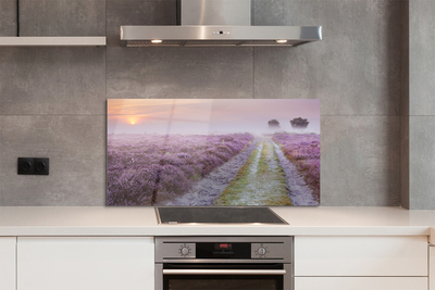 Painel de vidro Campo de urze