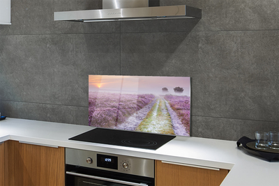 Painel de vidro Campo de urze