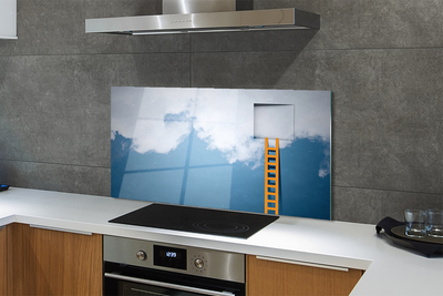 Painel de vidro Escada para o Céu