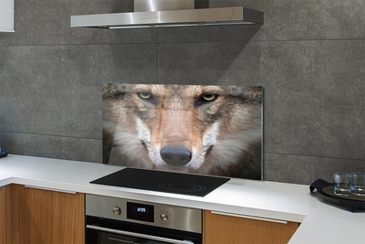 Painel de vidro Olhos de lobo