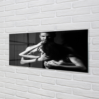 Painel de vidro Mulher homem