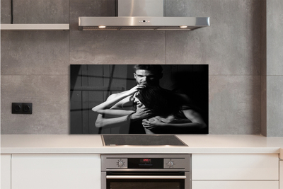 Painel de vidro Mulher homem