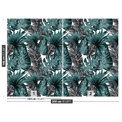 Mural de parede Folhas tropicais