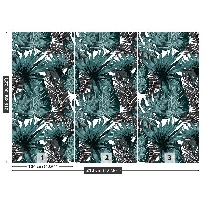 Mural de parede Folhas tropicais