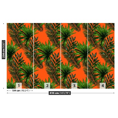 Mural de parede Folhas tropicais
