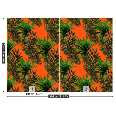 Mural de parede Folhas tropicais
