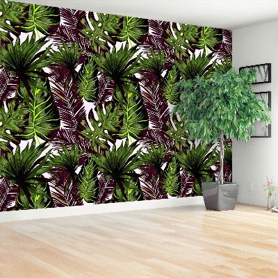 Mural de parede Folhas de Monstera