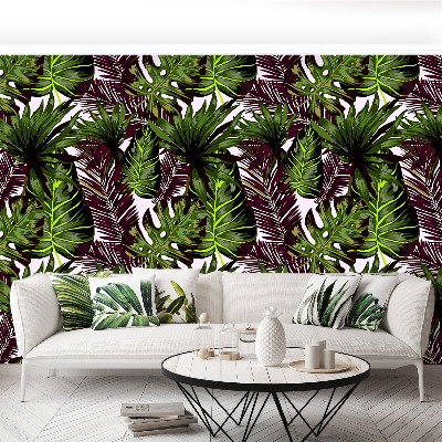 Mural de parede Folhas de Monstera