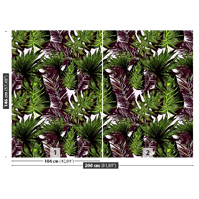 Mural de parede Folhas de Monstera