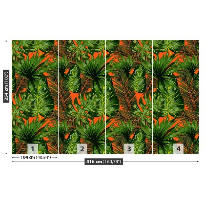 Mural de parede Folhas tropicais