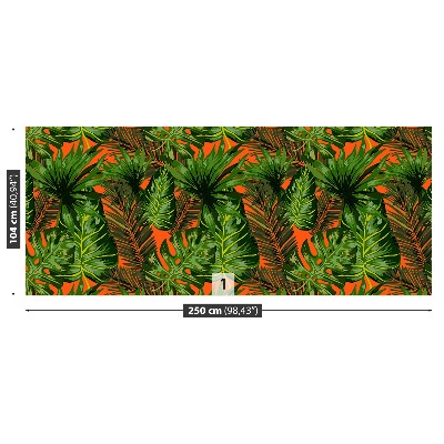 Mural de parede Folhas tropicais