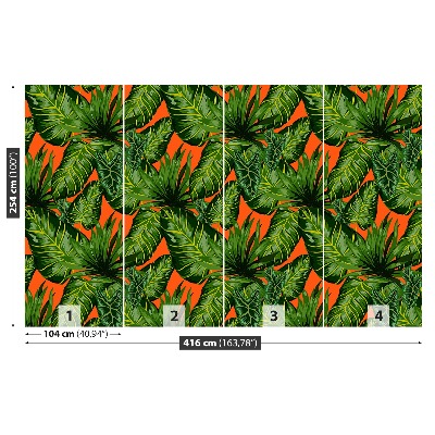 Papel de parede Folhas tropicais