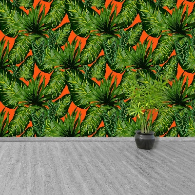 Papel de parede Folhas tropicais
