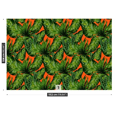 Papel de parede Folhas tropicais