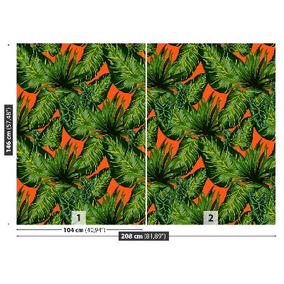 Papel de parede Folhas tropicais