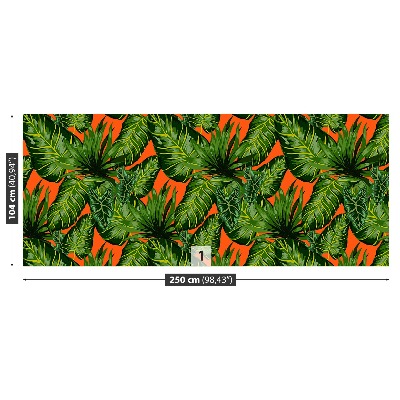 Papel de parede Folhas tropicais