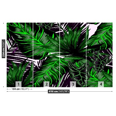 Mural de parede Folhas de Monstera