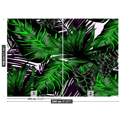 Mural de parede Folhas de Monstera