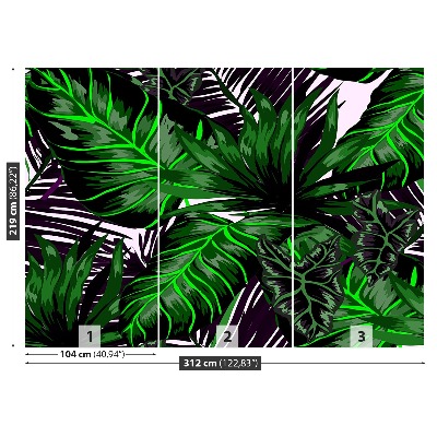 Mural de parede Folhas de Monstera