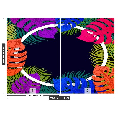 Papel de parede Folhas de palmeira