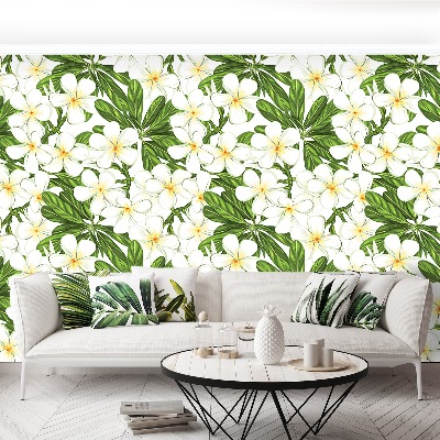 Mural de parede Flores de Plumeria