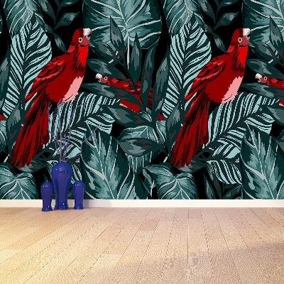 Papel de parede Folhas de papagaio