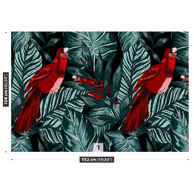 Papel de parede Folhas de papagaio