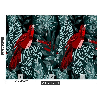 Papel de parede Folhas de papagaio