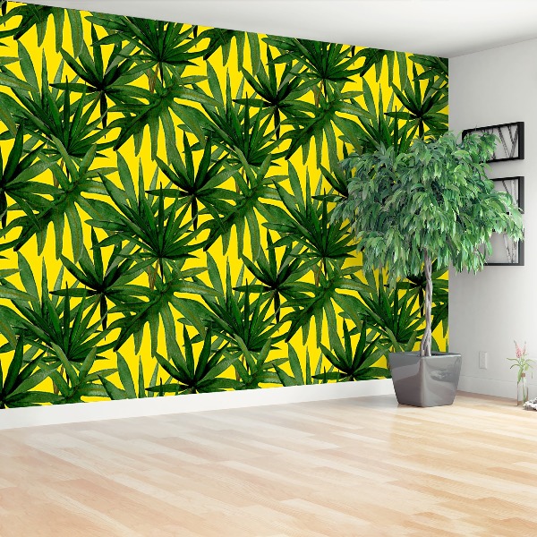 Papel de parede Folhas tropicais
