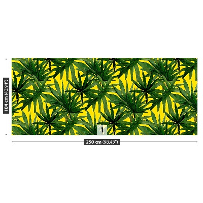 Papel de parede Folhas tropicais
