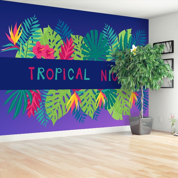 Papel de parede Noite tropical
