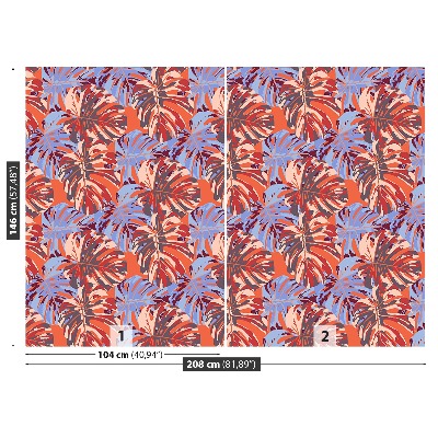 Mural de parede Folhas tropicais